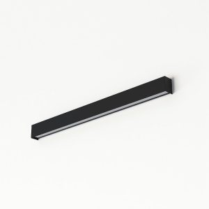 Modern Black Rectangle Wall Sconce for Professional Spaces 7594 Straight Wall M Nowodvorski