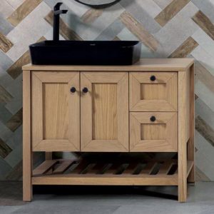Rustic plywood Bathroom furniture set Nefeli