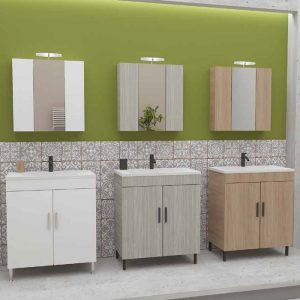 Bathroom Furniture with Slim Washbasin Set 70x39 Drop Roma 70