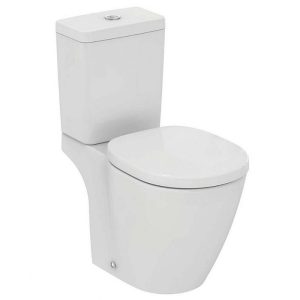 Ideal Standard Connect Cube Curved Close Coupled Toilet with Soft Close Seat 36,5x66,5