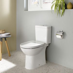 Roca DEBBA Round Close Coupled Toilet with Soft Close Seat 35,5x66,5