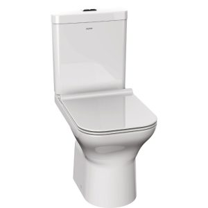 Huida Bonita Modern Square Close Coupled Toilet with Soft Close Seat 36x65