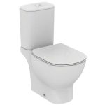 Ideal Standard Tesi II T0087V1 Aquablade White Matt Curved Close Coupled Toilet 36,5×66,5