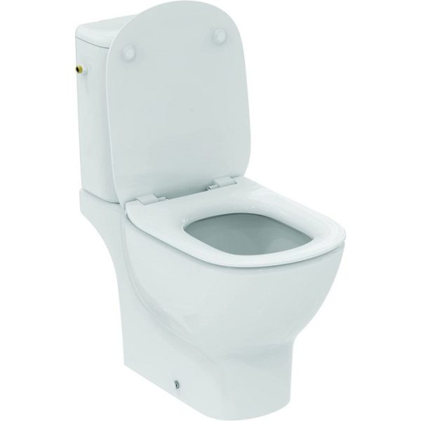 Ideal Standard Tesi Aquablade Rimless Curve Close Coupled Toilet with Soft Close Seat 36,5x66,5
