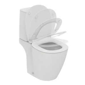 Close Coupled Toilet with Soft Close Seat 36,5x66,5 Ideal Standard Connect Aquablade E046301