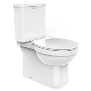 Huida Venezia Modern Curved Close Coupled Toilet with Soft Close Seat 38x67