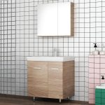 Orabella Vanity Long Modern Floor Standing Bathroom Furniture Set 65x45