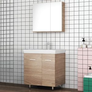 Orabella Vanity Long Modern Floor Standing Bathroom Furniture Set 65x45