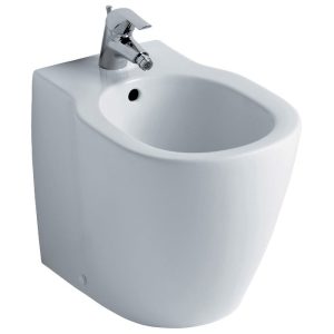 Ideal Standard Connect Modern Floor-Standing Back to Wall Bidet with 1 Tap Hole 36x54,5
