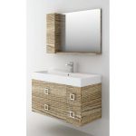 Orabella Amabile Modern Wall Hung Bathroom Furniture 4 Drawers Set 100x46