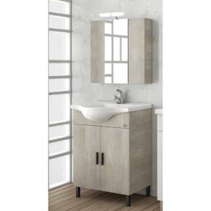 Drop Luna 65 Floor Standing Bathroom Furniture with Washbasin Set 64x46