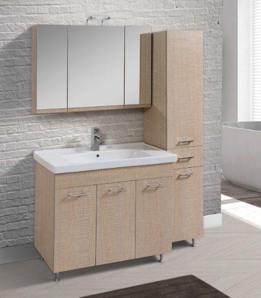 APIA 100 Floor Standing Bathroom Furniture in 15 Colors 100x45
