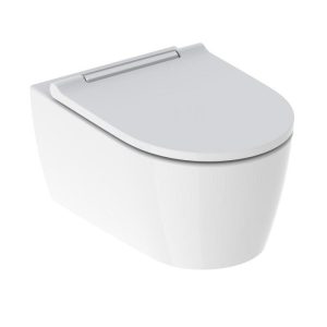 Geberit One Rimfree Wall Hung Toilet with Quick Release Soft Close Seat 37x54