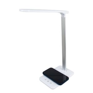 Modern Wireless Charging Desk Lamp with Touch Switch White Dimmable Led 76532 globostar