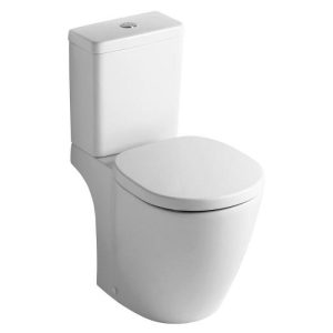 Sort Projection Close Coupled Toilet with Soft Close Seats 36,5x60,5 Ideal Standard Connect Space