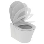 Ideal Standard Connect Air Aquablade Semi-Circular Wall Hung Toilet with Soft Close Seat 36,5×54,5