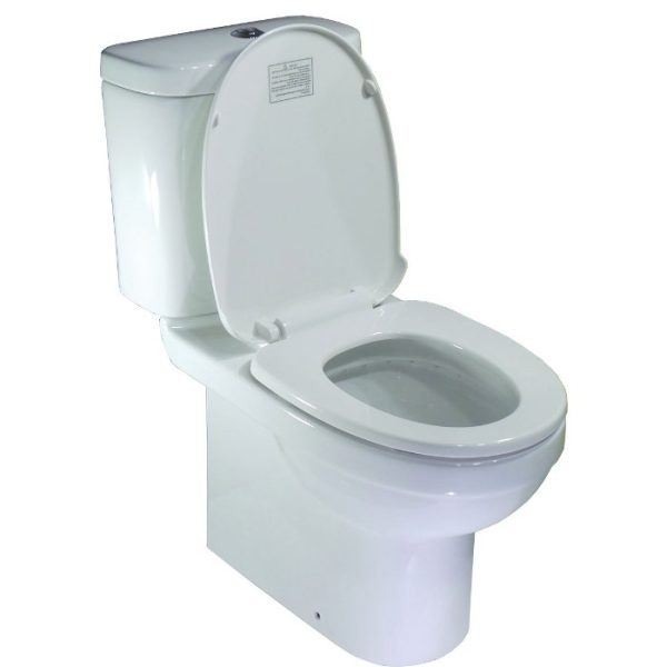 Huida Delux Modern Close Coupled Toilet with Cistern + Soft Close Seat 35x64 cm