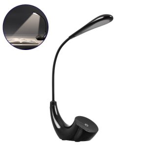 Modern Black Rechargeable LED Table Lamp with USB and Touch Switch 76501 Tesler