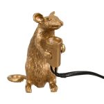 Ικεα φωτιστικα επιτραπεζια παιδικα μοντερνα χρυσα ποντικια διακοσμητικα με διακοπτη υπνοδωματιου 00680 Mouse