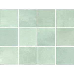 Grao Menta Glossy Square Porcelain Wall & Floor Tile 20x20