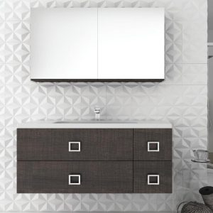 Orabella Mood Modern Wall Hung 4 Drawer Vanity Unit Bathroom Furniture Set 100x45