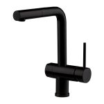 Italian Kitchen Mixer Tap with Pull Out Spout Black Matt Moony 3110 Newform