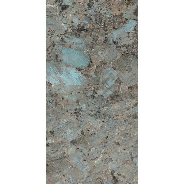Turquoise Glossy Marble Effect Gres Porcelain Tile 60x120 6.5mm Amazzonite Fondovalle
