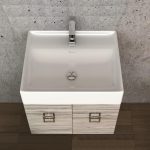Orabella Touch Modern Wall Hung Bathroom Furniture Set 61×46