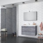 Καθρεπτης μοντερνος για επιπλο μπανιου Luxus Granite 85
