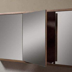 Nova Rustic Traditional Brown ΟΑΚ Wall Hung Bathroom Furniture SET 150x50