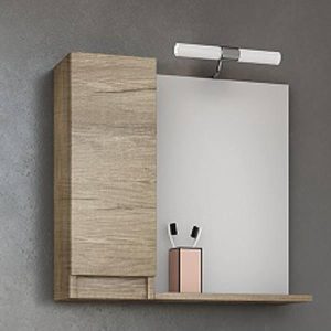 Καθρέφτες μπάνιου μοντέρνοι με ντουλάπι Senso PL Wood 65
