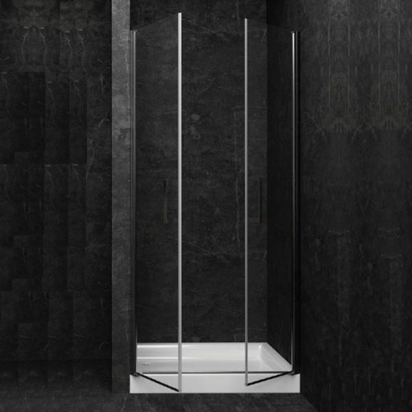 Orabella Saloon Frameless Double Pivot Shower Door 6mm 190H