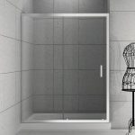 Καμπίνες μπάνιου τοίχο-τοίχο με κρύσταλλο ασφαλείας διάφανο Energy Easy Fix