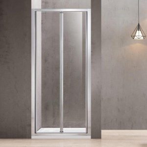 Modern Bi-Fold Shower Door 6mm Clear Safety Glass Nanoskin 180H & 190H Orabella Fusion