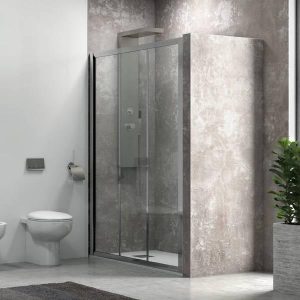 Double Sliding Shower Door with 4mm Clear Safety Glass 190H Karag Penta 300