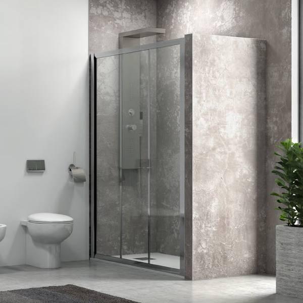 Double Sliding Shower Door with 4mm Clear Safety Glass 190H Karag Penta 300