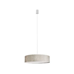 Modern Gray 3-Light Round Shaped Fabric Pendant Ceiling Light 8946 Turda