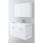 Orabella Amabile Modern Wall Hung Bathroom Furniture 2 Doors Set 100×46