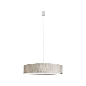 Modern Gray 3-Light Round Shaped Fabric Pendant Ceiling Light 8947 Turda