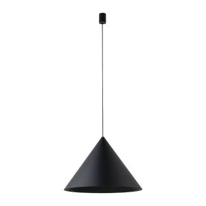 Minimal 1-Light Black Metal Cone Shaped Pendant Ceiling Light 8005 Zenith L Nowodvorski