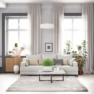 Living Room Modern White 3-Light Round Shaped Fabric Pendant Ceiling Light 8945 Turda