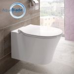Ideal Standard Connect Air Aquablade Curved Wall Hung Toilet with Soft Close Seat 36,5×54,5