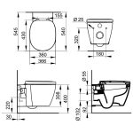 Κρεμαστες λεκανες τουαλετας μπανιου με καθισμα soft close Ideal Standard Connect