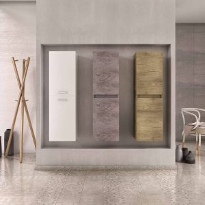 Drop Modern Wall Hung Bathroom Storage Cabinet 34x34x118