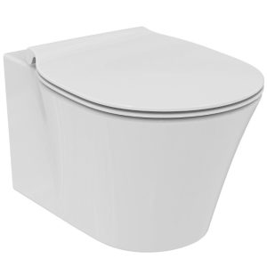 Ideal Standard Connect Air Aquablade Semi-Circular Wall Hung Toilet with Soft Close Seat 36,5x54,5