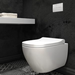 Orabella Verso Rimless Wall Hung Toilet with Slim Soft Close Seat 35,5x53