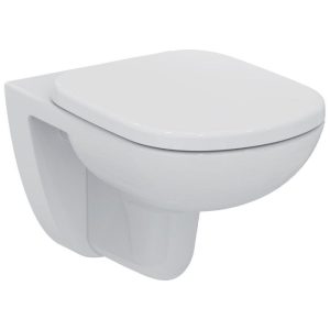 Ideal Standard Tempo Modern Wall Hung Toilet with Soft Close Seat 36x53