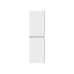 Drop Luxus Senso Modern White MDF Wall Hung Bathroom Storage Cabinet 34x34x118