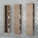 Orabella Totem Modern Wall Hung Tall Unit with Side Shelves