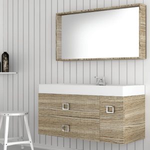 Orabella Touch Modern Italian Large Wall Hung Bathroom Furniture Set 101x46